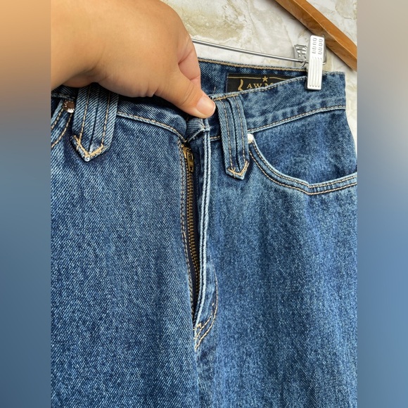 Lawmen Embroidered Bootcut Jeans Sz 7 Floral - Picture 6 of 16